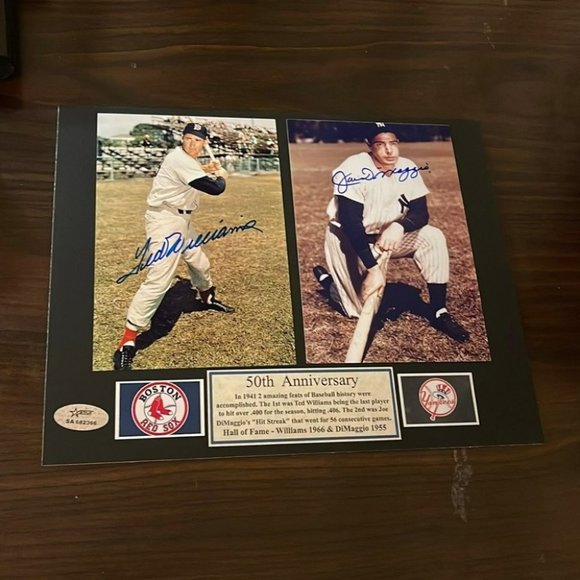 Other - Joe  DiMaggio Ted williams signed photo